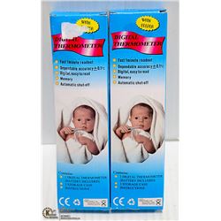 SET OF 2 DIGITAL THERMOMETERS FULL FEATURES