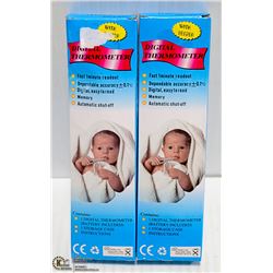 SET OF 2 DIGITAL THERMOMETERS FULL FEATURES