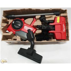MILWAUKEE VACUUM WITH ACCESSORIES NO BATTERY