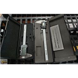 LOT OF 2 DIGITAL CALIPERS 6" AND 8"