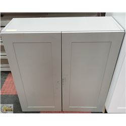 2 DOOR GREY UPPER CABINET WITH 2 SHELF
