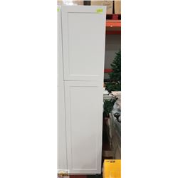 OFF WHITE 2 DOOR PANTRY CABINET 84"X18"X24"