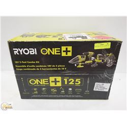 NEW RYOBI 18V 5-TOOL COMBO KIT