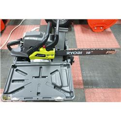 NEW RYOBI 18" 38CC CHAIN SAW IN CASE