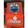 Image 1 : OILERS BANNER 2 FEET X 4 FEET MOLSON CANADIAN