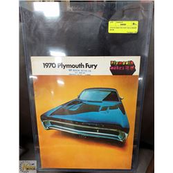 1970 PLYMOUTH FURY DEALERSHIP BOOK