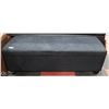 Image 1 : DARK GREY MICROFIBRE STORAGE OTTOMAN