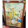 Image 1 : PAINTING OF BABY JESUS ADORED 29 X 42