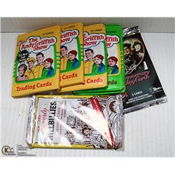 BOX WITH 7 VINTAGE UNOPENED PACKS OF TV