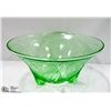 Image 1 : 10" URANIUM GLASS BOWL 1934-1936