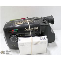 VINTAGE JVC COMPACT VHS, REC AND PLAY WORKS!