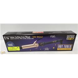 HOT TOOLS PRO 1 1/4 SALON CURLING IRON/WAND 24K