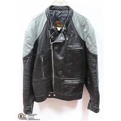 VINTAGE LEATHER BRISTOL BIKER JACKET LARGE