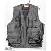 Image 1 : MENS BLACK LEATHER VEST SIZE LARGE