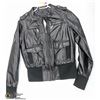 Image 1 : BLACK LEATHER JACKET SIZE SMALL JOU JOU