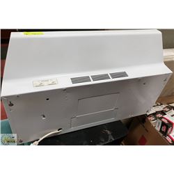 WHITE RANGE HOOD- EXHAUST FAN