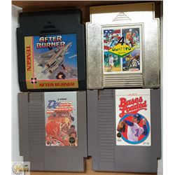 LOT OF 4 ORIGINAL NINTENDO NES GAMES