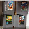Image 1 : LOT OF 4 ORIGINAL NINTENDO GAMES INCL. MARIO