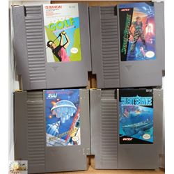 LOT OF 4 ORIGINAL NINTENDO NES GAMES
