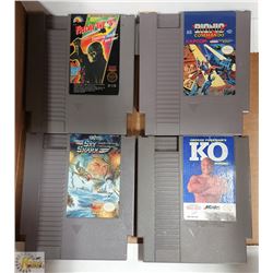 LOT OF 4 ORIGINAL NINTENDO NES GAMES