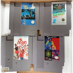 LOT OF 4 ORIGINAL NINTENDO NES GAMES
