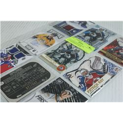9 X ROOKIE NUMBERED & AUTOGRAPHED CARDS