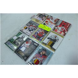 9 X AUTOGRAPHED & NUMBERED & JERSEY CARDS ROY