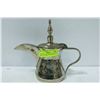 Image 1 : VINTAGE HAND ENGRAVED FLOWER METAL TEA POT