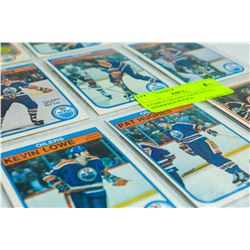 9 EARLY OILERS CARDS WITH G. ANDERSON ROOKIE