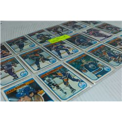 18 EARLY OILERS CARDS WITH G. FUHR ROOKIE