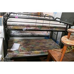 NEW BLACK SINGLE SIZE BUNK BED ON CHOICE