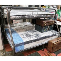 NEW GREY SINGLE SIZE BUNK BED ON CHOICE