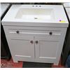 Image 1 : NEW WHITE 30" SINGLE SINK STONE TOP VANITY