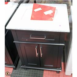 NEW BLACK 24" STONE TOP SINGLE SINK VAINITY