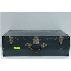 LARGE METAL VINTAGE LUGGAGE