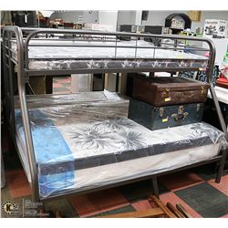NEW BLACK SINGLE/DOUBLE SIZE BUNKBED NEW IN BOX