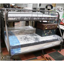 NEW BLACK SINGLE/DOUBLE SIZE BUNKBED NEW IN BOX