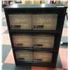 Image 1 : BLACK 3 SHELF BOOKSHELF 25 X 10 X 36