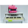 Image 1 : SCHOENHUT TABLE TOP PIANO WITH PINK ACCORDIAN