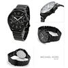 Image 8 : NEW MICHAEL KORS BLACK TRIPLE CHRONO 42MM MSRP$350