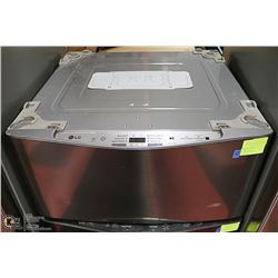 LG 1.1 CU FT STAINLESS TWINWASH PEDESTAL WASHER.