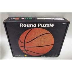1000 PIECE ROUND PUZZLE BASKETBALL  BLAZING WITH