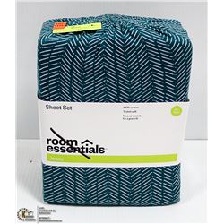 100% COTTON XL TWIN SHEET SET-2 SHEETS AND PILLOW