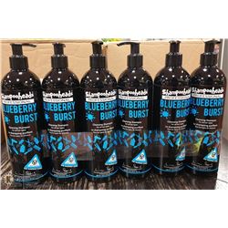 LOT OF 6 SHAMPOOHEADS PROFESSIONAL BLUEBERRY BURST