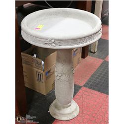 CONCRETE BIRD BATH 2FT TALL