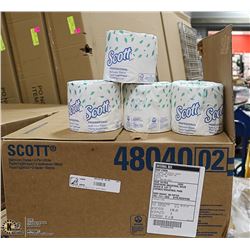 CASE OF SCOTT BRAND 2 PLY TISSUE PAPER 40 ROLLS