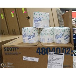 CASE OF SCOTT BRAND 2 PLY TISSUE PAPER 40 ROLLS