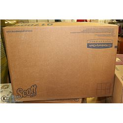 CASE WITH 16 BOXES OF SCOTT SINGLE FOLD TOWELS