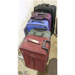 LOT OF 5 SUITCASES