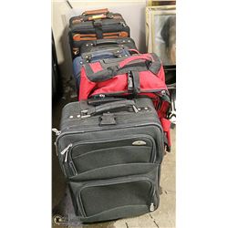 LOT OF 5 SUITCASES